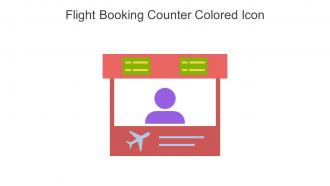 Flight Booking Counter Colored Icon In Powerpoint Pptx Png And Editable Eps Format