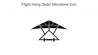 Flight Hang Glider Monotone Icon In Powerpoint Pptx Png And Editable Eps Format