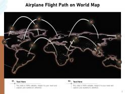 Flight Path Illustration Airplane Directional Signposts Through Chemtrails