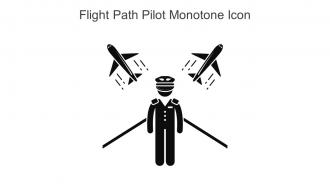 Flight Path Pilot Monotone Icon In Powerpoint Pptx Png And Editable Eps Format