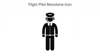 Flight Pilot Monotone Icon In Powerpoint Pptx Png And Editable Eps Format
