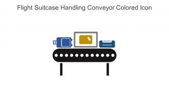 Flight Suitcase Handling Conveyor Colored Icon In Powerpoint Pptx Png And Editable Eps Format