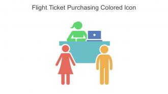 Flight Ticket Purchasing Colored Icon In Powerpoint Pptx Png And Editable Eps Format