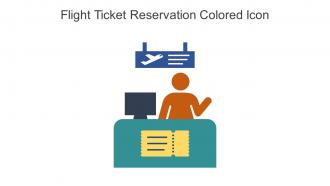 Flight Ticket Reservation Colored Icon In Powerpoint Pptx Png And Editable Eps Format