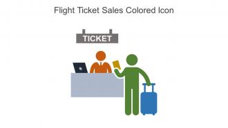 Flight Ticket Sales Colored Icon In Powerpoint Pptx Png And Editable Eps Format
