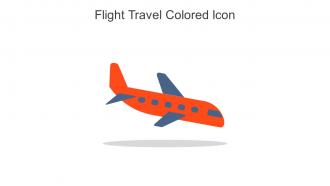 Flight Travel Colored Icon In Powerpoint Pptx Png And Editable Eps Format