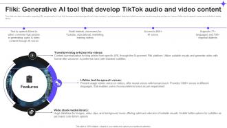 Fliki Generative Ai Tool That Develop Tiktok Splendid 10 Generative Ai Tools AI SS V
