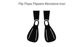 Flip Flops Flippers Monotone Icon In Powerpoint Pptx Png And Editable Eps Format