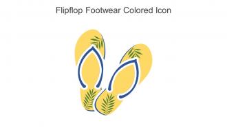 Flipflop Footwear Colored Icon In Powerpoint Pptx Png And Editable Eps Format