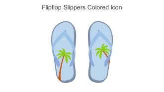 Flipflop Slippers Colored Icon In Powerpoint Pptx Png And Editable Eps Format