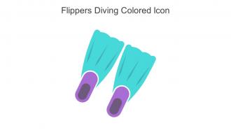 Flippers Diving Colored Icon In Powerpoint Pptx Png And Editable Eps Format