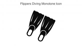 Flippers Diving Monotone Icon In Powerpoint Pptx Png And Editable Eps Format