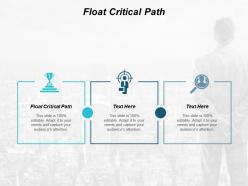 Float critical path ppt powerpoint presentation layouts example cpb