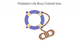 Floatation Life Buoy Colored Icon In Powerpoint Pptx Png And Editable Eps Format