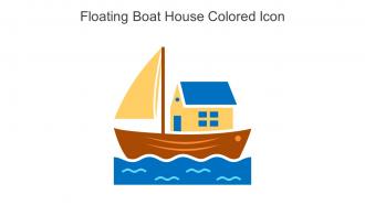 Floating Boat House Colored Icon In Powerpoint Pptx Png And Editable Eps Format