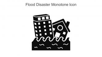 Flood Disaster Monotone Icon In Powerpoint Pptx Png And Editable Eps Format