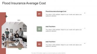 Flood Insurance Average Cost In Powerpoint And Google Slides Cpb
