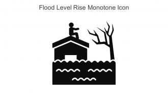 Flood Level Rise Monotone Icon In Powerpoint Pptx Png And Editable Eps Format