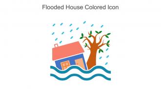 Flooded House Colored Icon In Powerpoint Pptx Png And Editable Eps Format