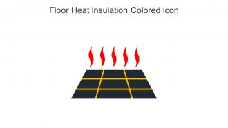 Floor Heat Insulation Colored Icon In Powerpoint Pptx Png And Editable Eps Format