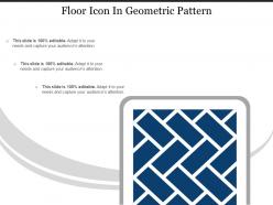 Floor icon in geometric pattern