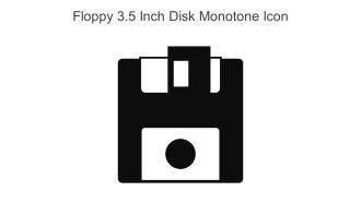 Floppy 3 5 Inch Disk Monotone Icon In Powerpoint Pptx Png And Editable Eps Format