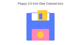 Floppy  3 5 Inch Disk Colored Icon In Powerpoint Pptx Png And Editable Eps Format