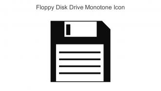 Floppy Disk Drive Monotone Icon In Powerpoint Pptx Png And Editable Eps Format