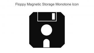 Floppy Magnetic Storage Monotone Icon In Powerpoint Pptx Png And Editable Eps Format