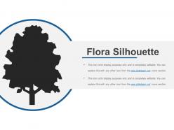 Flora silhouette sample ppt files