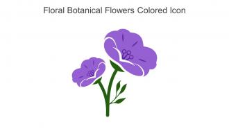 Floral Botanical Flowers Colored Icon In Powerpoint Pptx Png And Editable Eps Format