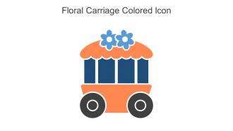 Floral Carriage Colored Icon In Powerpoint Pptx Png And Editable Eps Format