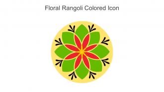 Floral Rangoli Colored Icon In Powerpoint Pptx Png And Editable Eps Format