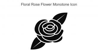Floral Rose Flower Monotone Icon In Powerpoint Pptx Png And Editable Eps Format