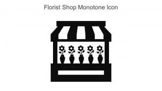 Florist Shop Monotone Icon In Powerpoint Pptx Png And Editable Eps Format