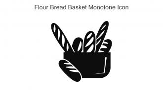 Flour Bread Basket Monotone Icon In Powerpoint Pptx Png And Editable Eps Format