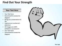 Flow chart business find out your strength powerpoint templates ppt backgrounds for slides 0515