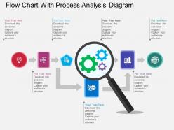 Flow Chart With Process Analysis Diagram Flat Powerpoint Design