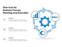 Flow icon for business process planning and execution