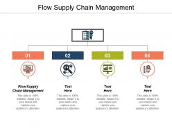 Flow supply chain management ppt powerpoint presentation gallery clipart images cpb