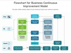 Flowchart for business continuous improvement model