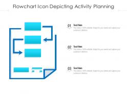 Flowchart icon depicting activity planning