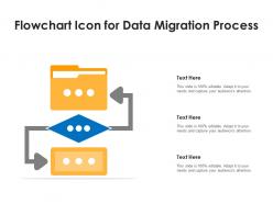 Flowchart icon for data migration process
