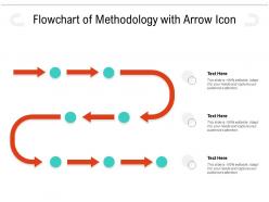 Flowchart of methodology with arrow icon