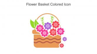Flower Basket Colored Icon In Powerpoint Pptx Png And Editable Eps Format