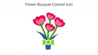 Flower Bouquet Colored Icon In Powerpoint Pptx Png And Editable Eps Format