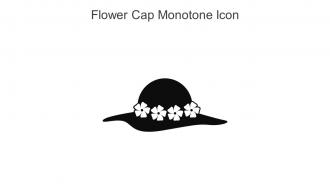 Flower Cap Monotone Icon In Powerpoint Pptx Png And Editable Eps Format