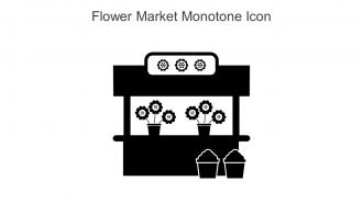 Flower Market Monotone Icon In Powerpoint Pptx Png And Editable Eps Format