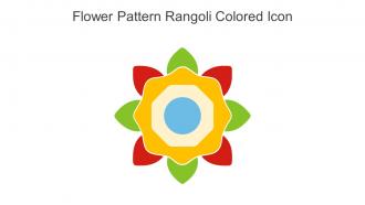 Flower Pattern Rangoli Colored Icon In Powerpoint Pptx Png And Editable Eps Format