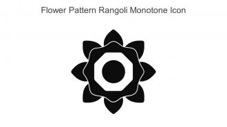 Flower Pattern Rangoli Monotone Icon In Powerpoint Pptx Png And Editable Eps Format